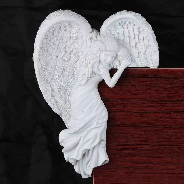 

Redemption Angel Door Frame Ornament Awakening Angel Wings Hanging Ornament Door Frame Decoration Resin Crafts Hanging Ornament