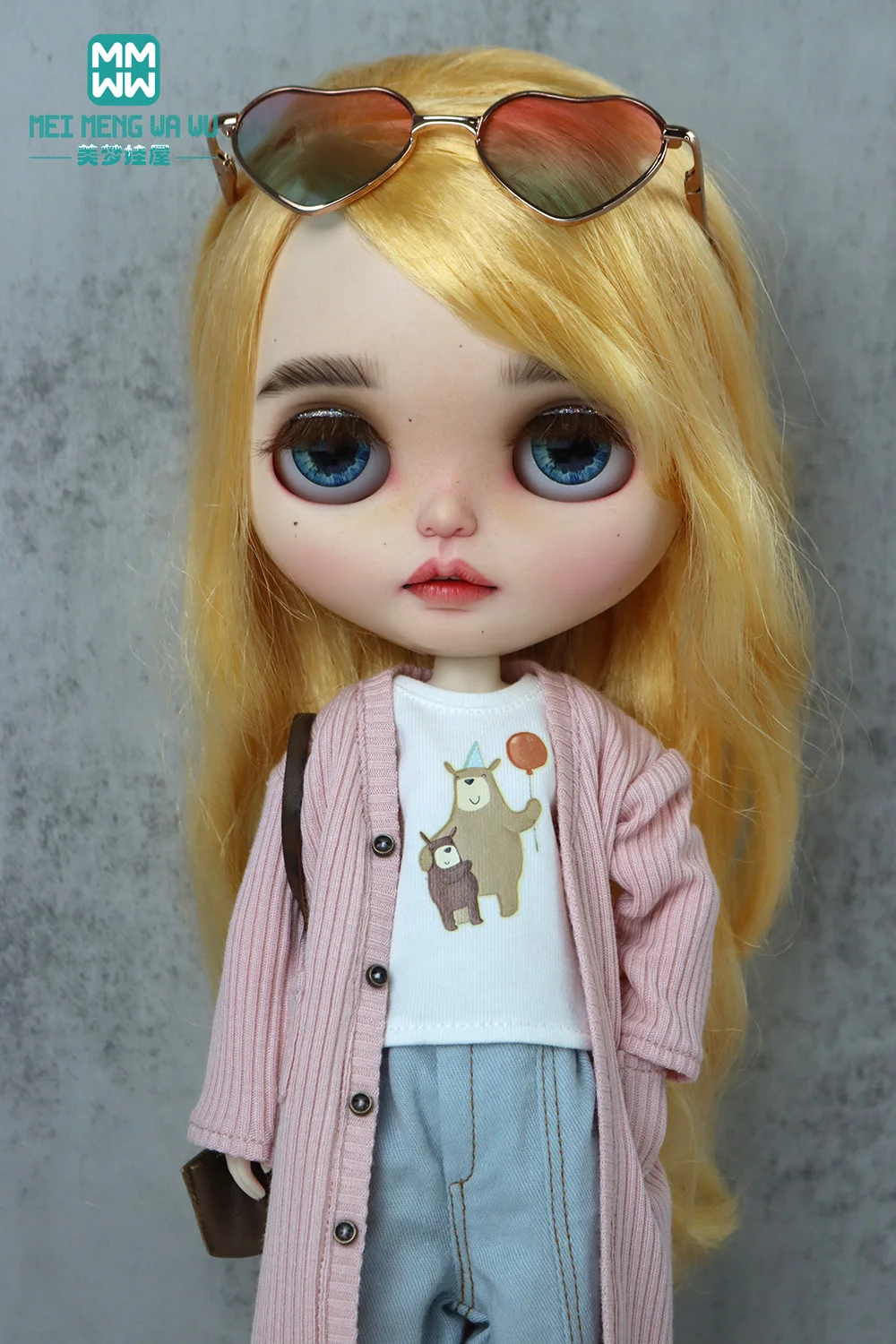 Аксессуары для кукол Blyth Azone OB22 OB24 модный джинсовый тренчкот футболка |