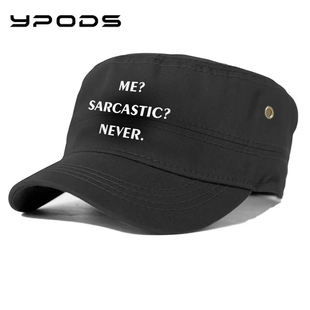 

ME SARCASTIC NEVER Baseball Cap Beach Sun Dad Summer Snapback Men Women Ladies Golf Trucker Visor Hip Hop