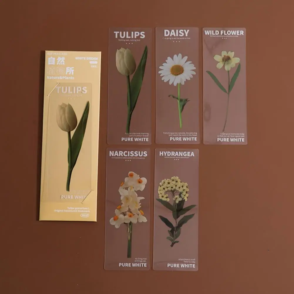 

5Pcs/Set Page Marker Wear-resistant Colorfast Fine Workmanship Super Light Nature Book Marker Page Holder for Reading