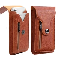 universal leather phone pouch wallet case for oppo reno 7 lite 7z 7se 6 5 pro plus 5g 5z 5f 5k 4f belt clip flip waist bag cover