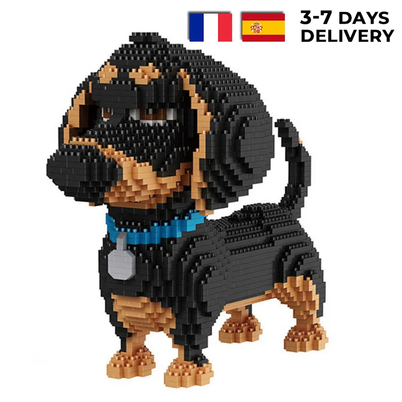For Children Gifts Dog Pets Building Blocks