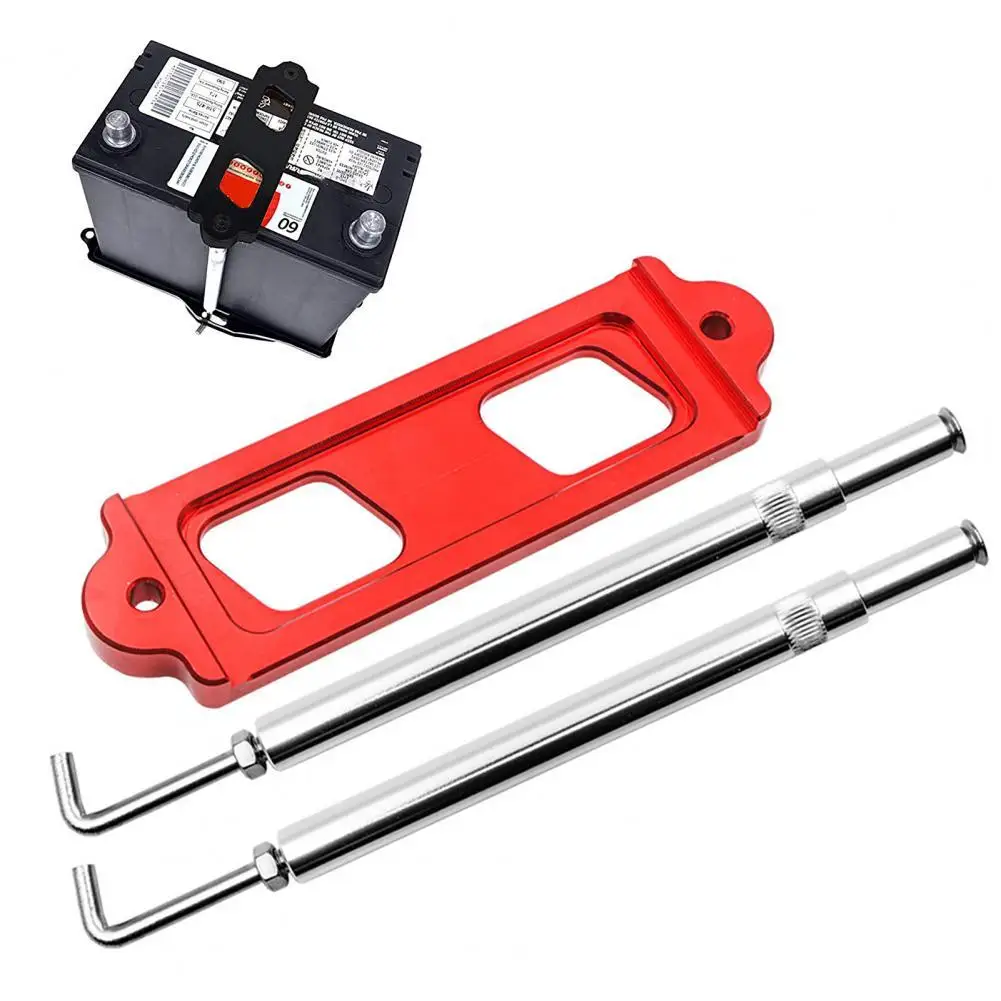 

Battery Fasten Bracket Trays Support Stand Anodizing Process Car Battery Tie Down Brace Holder for Civic