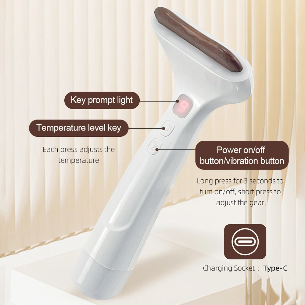 GZAI устройство для подтяжки лица электрический массажер Гуа Ша скребковая доска с