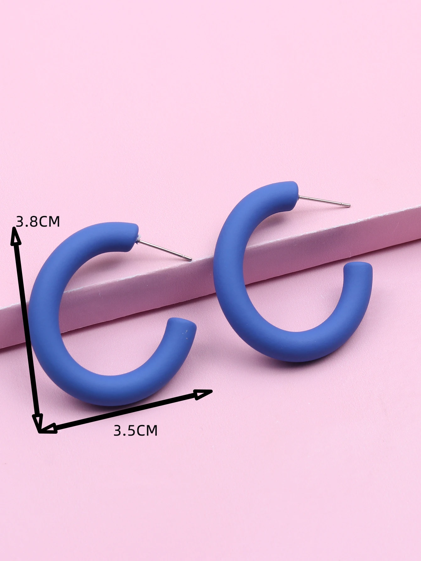 Акриловые серьги-гвоздики для женщин модный пляжный стиль S-образные красочные