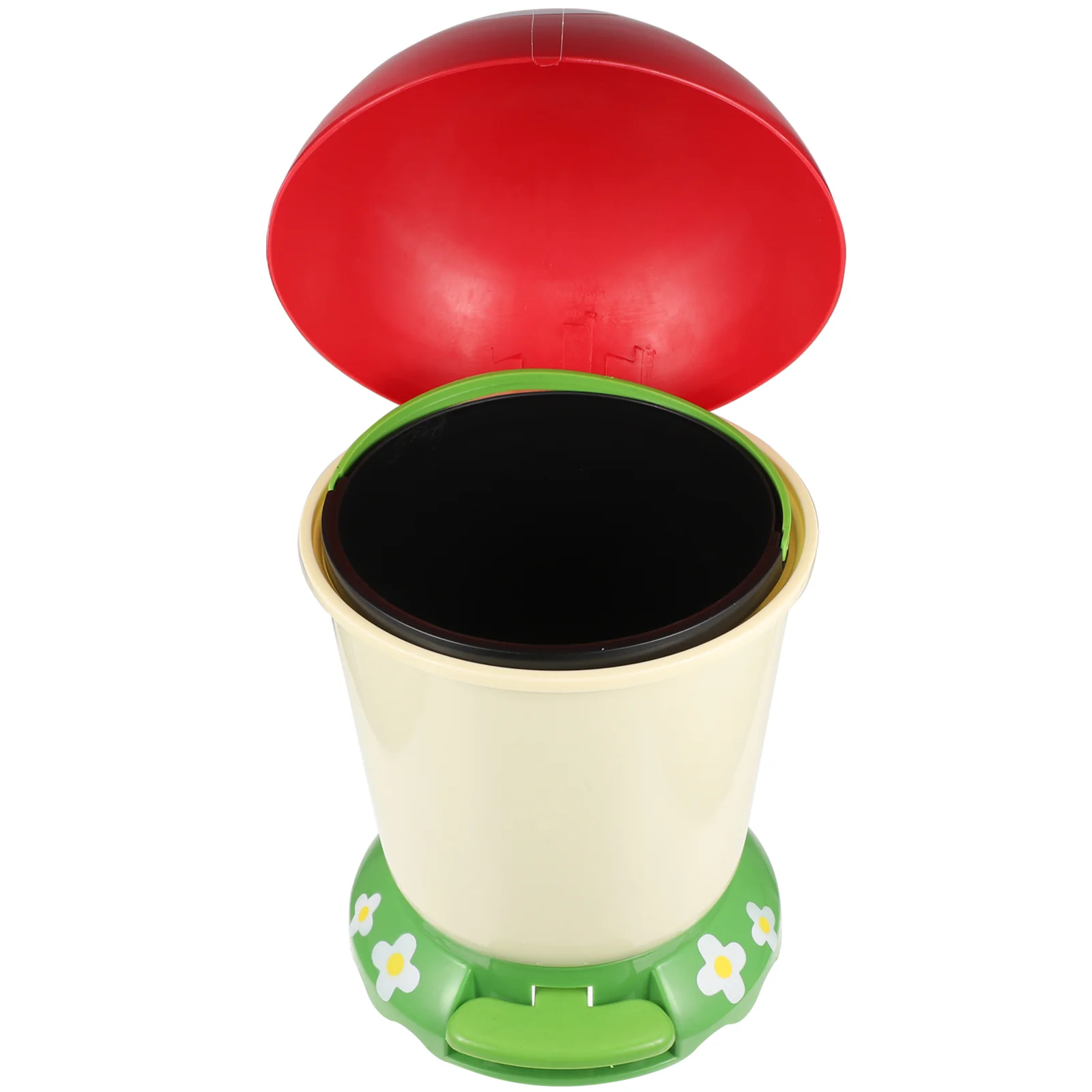 

Mushroom Trash Can Office Waste Basket Toilet Waste Paper Basket Pedal Bedroom Trash Can Plastic Mushroom Basket For Home Office