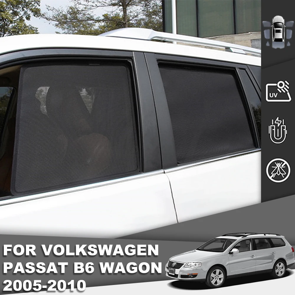 

Магнитный автомобильный солнцезащитный козырек для Volkswagen VW PASSAT B6, вариант 2005-2010, передняя и задняя рамы лобового стекла