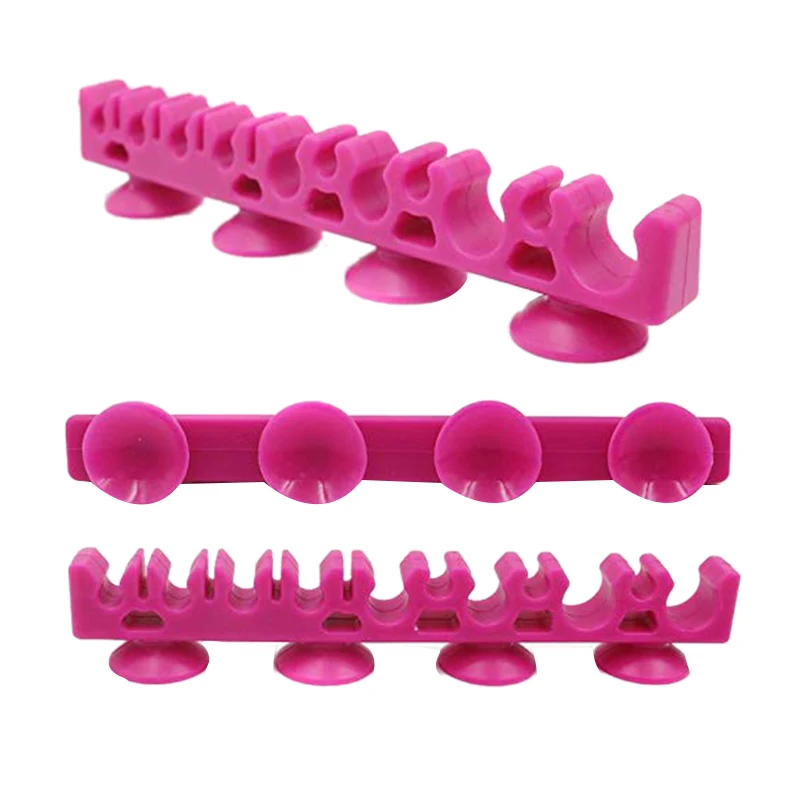 

Brush Air Drying Rack, Makeup Brushes Holder Organizer Rack With 4 Suction Cup With 8 Holder Holes In Various Sizes, Air Drying