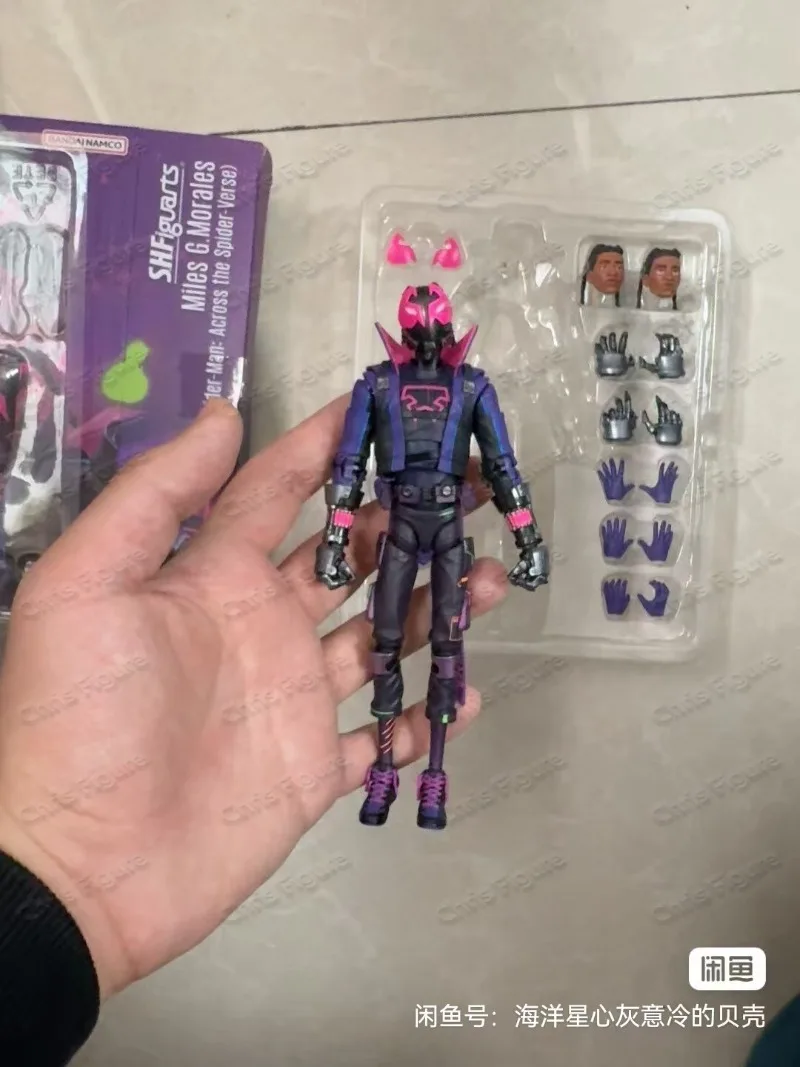 Фото В наличии: Коллекционная фигурка Bandai S.H.Figuarts SHF Майлз Г. Моралес из Spider-Man: Across The Spider-Verse, подарок для коллекционеров №1