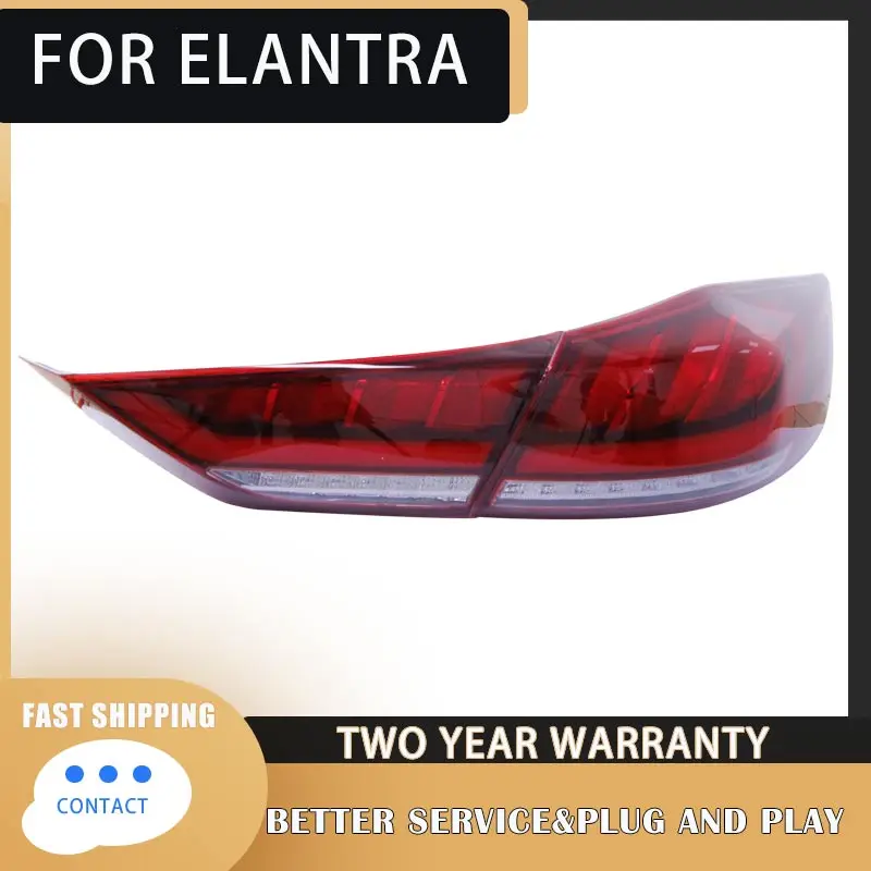 

Cars Tail Lights for Hyundai Elantra 2016-2020 Taillights LED DRL Running Lights Fog Lights Angel Eyes Rear Parking