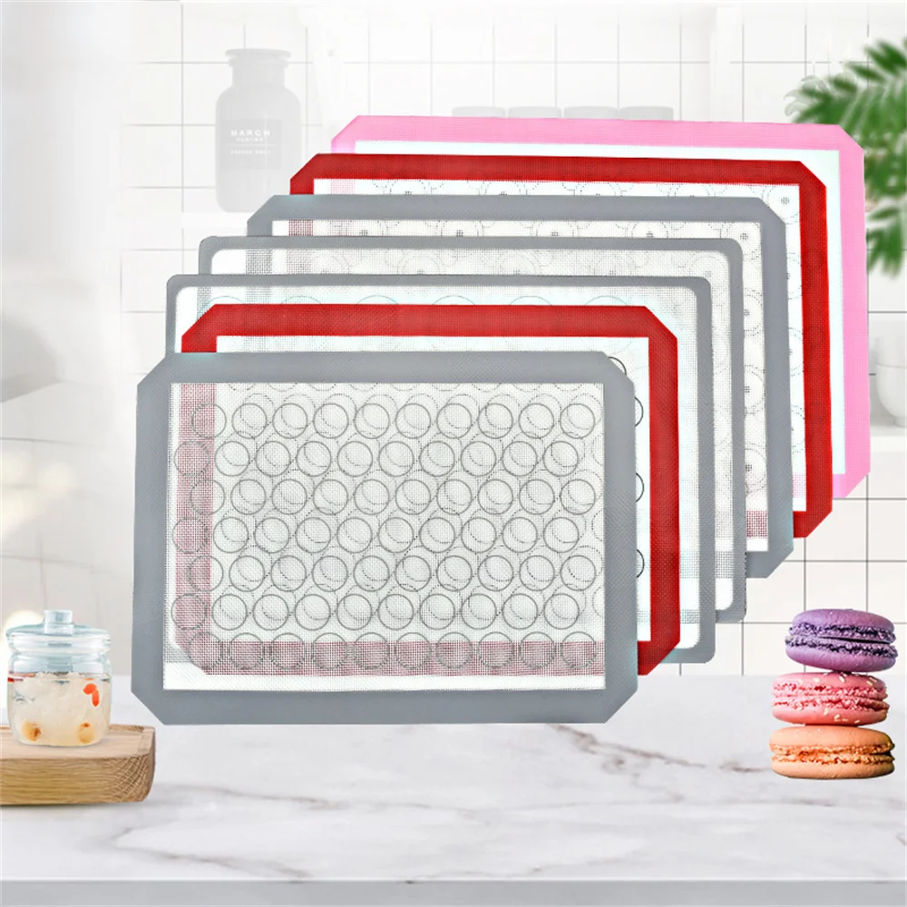 

Food Grade Oven Mat High Temperature Resistant Baking Mat Silicone Glass Fiber Non-stick Baking Kneading Mat Modern And Simple