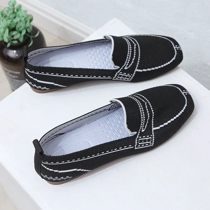 Women Shoes Autumn 2022 Fashion Loafers INS Tide Mesh Comfortable Women's Flat Shoes Korean Women's Single Shoes Japanese Shoes