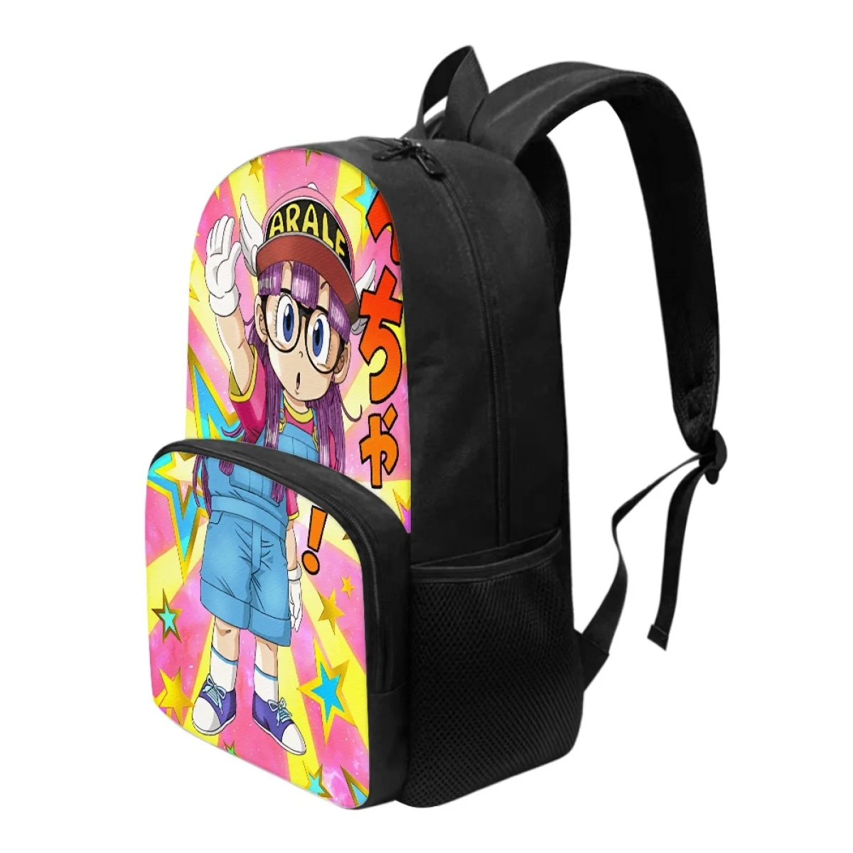 FORUDESIGNS Ara-le Dr Cartoon スランプ Print Backpack for Girls  Back to School Travel Rucksack Anime Backpacks for Teenager Storage