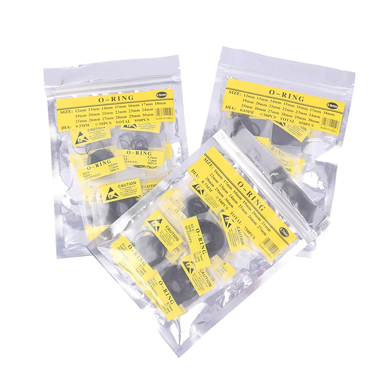 

750/950PCS 0.5/0.6/0.7mm Rubber Watch Back Cover Gaskets O-Ring Waterproof Watch Repair Tool For Watchmaker Repair Accessory New