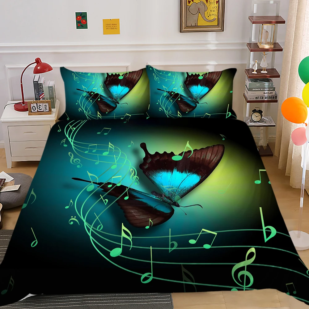 

2/3 шт., комплект мягкого постельного белья с 3D-принтом в виде бабочек