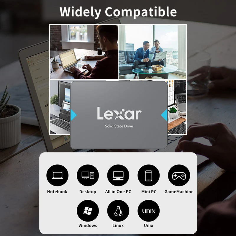 Жесткий диск Lexar SSD 240 ГБ SATA 3 128 256 480 512 ТБ HDD 960 дюйма Внутренние твердотельные диски