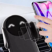 30w automatic clamping infrared induction qi car wireless charger stand for iphone 11 12 13 pro max samsung galaxy s20 21 plus