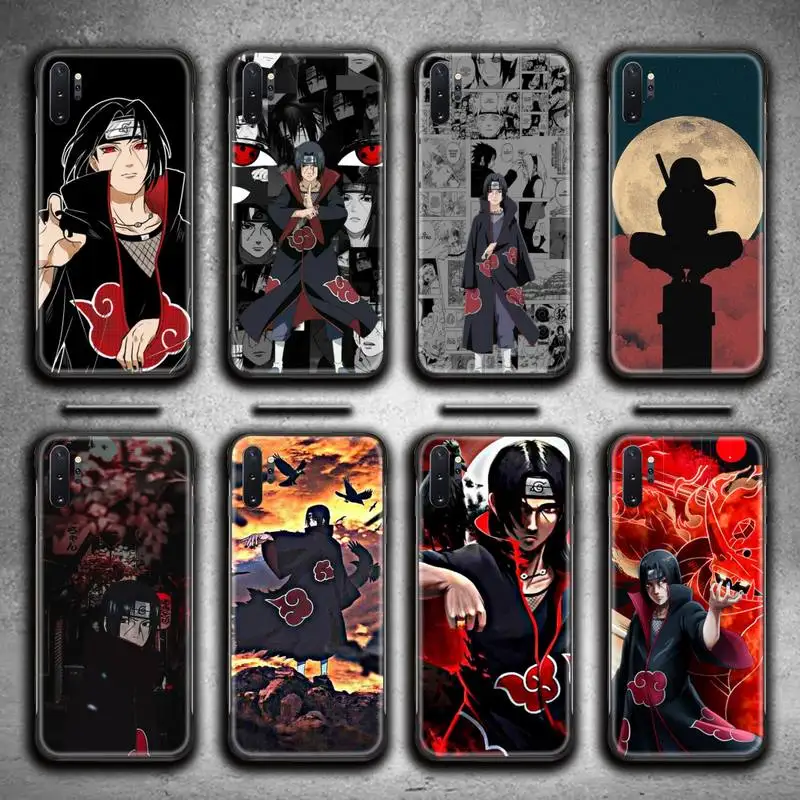 

Naruto Uchiha Itachi Akatsuki Phone Case For Samsung Galaxy Note20 ultra 7 8 9 10 Plus lite M51 M21 M31S J8 2018 Prime