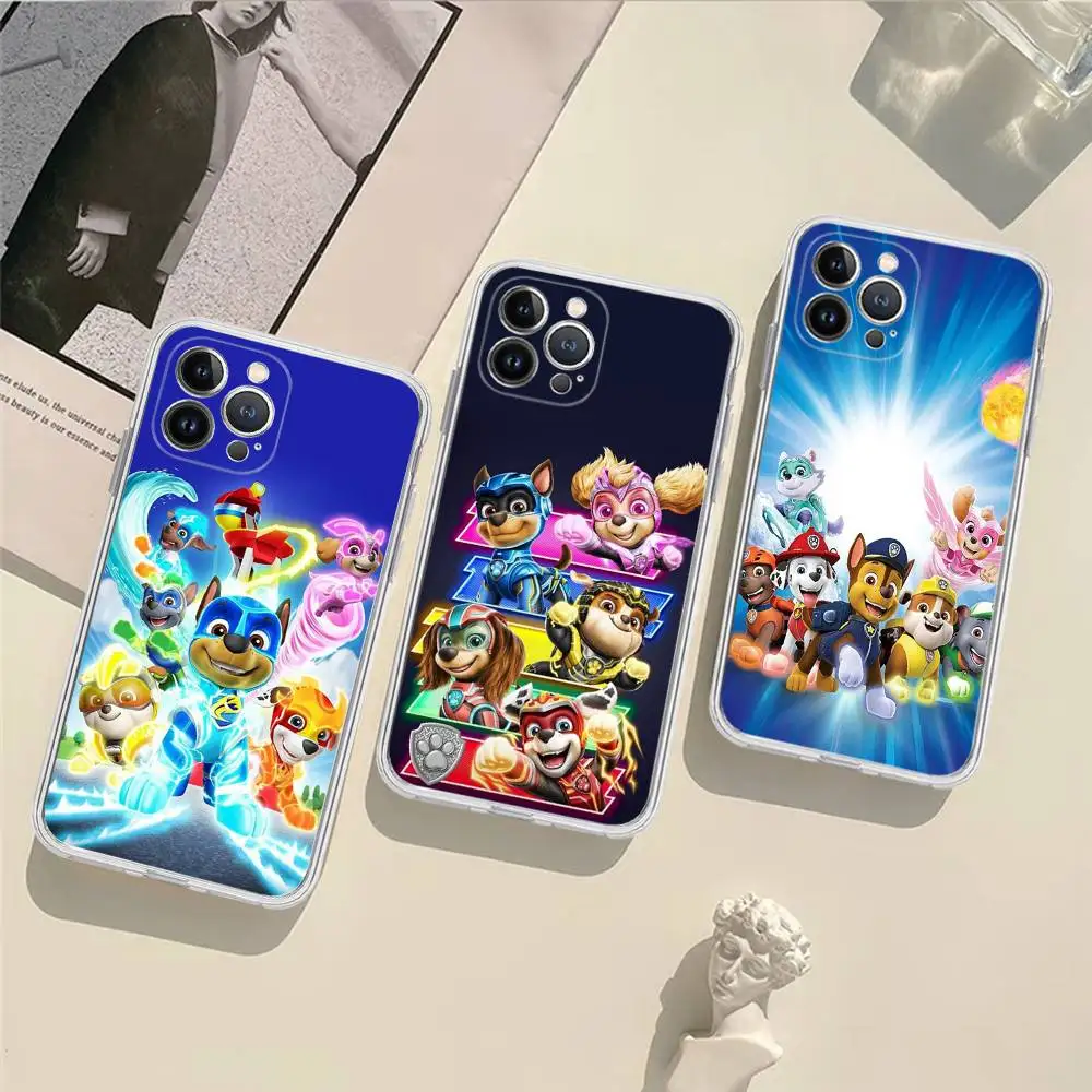 Фото Милый мультяшный чехол для телефона P-paw с аниме P-patrol для IPhone 17, 16, 15, 14, 13, 12, 11 Pro Max Plus, мягкий чехол, персонализированный «сделай сам» №2