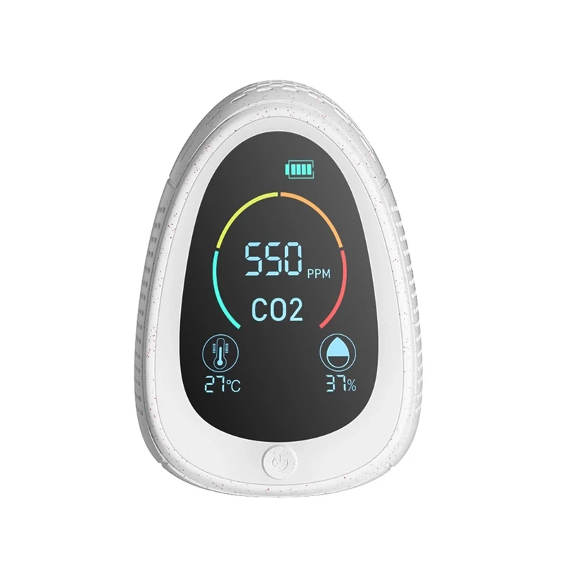 

CO2 Detector Meter Air Analyzer Gas Detector Carbon Dioxide Sensor Co2 Monitor 5000Ppm Temperature Humidity
