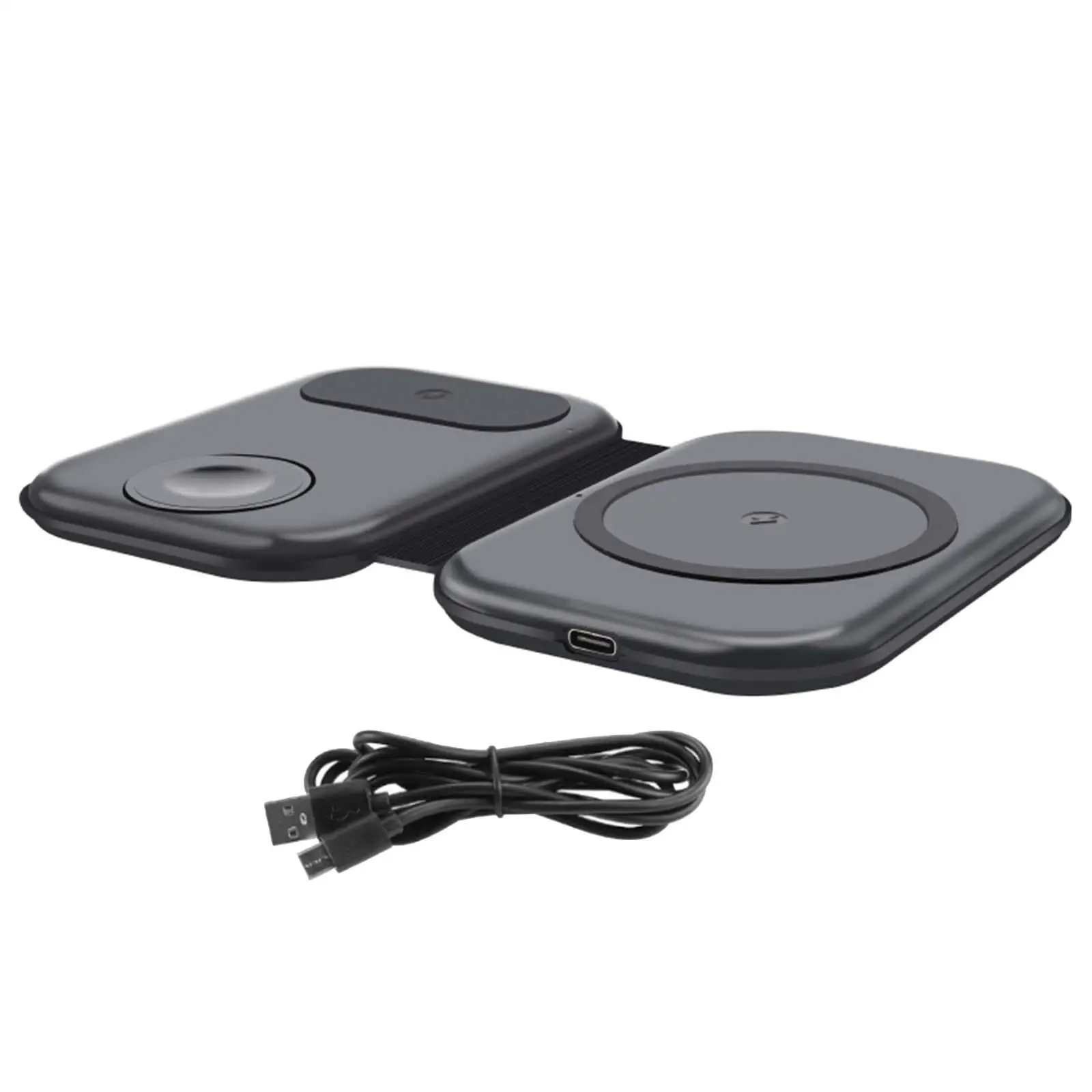 

Travel Wireless Charger Portable Charging Dock for Phones 13 / 12 / 11 / Pro / Pro Max / x / XR / XS Max / 8 / 8 Plus Smartwatch