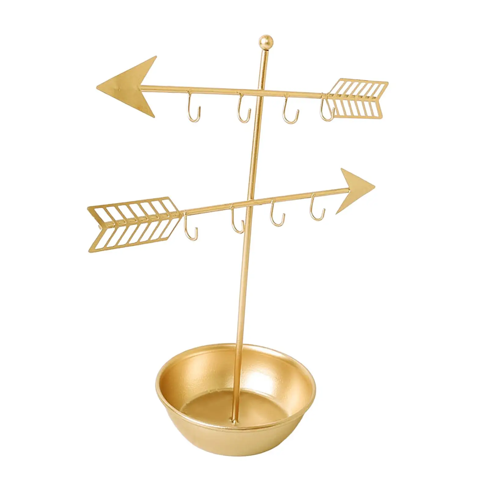

Jewelry Display Stand Rack Round Base Tray Necklace Hanging Showcase for Pendant