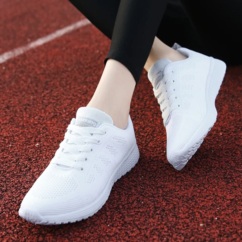 Fashion Womens Lightweight Breathable Running Sport Shoes Comfortable Mesh Sneakers