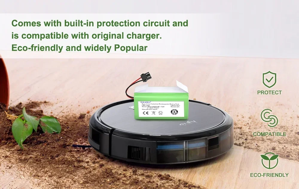 Литий-ионный аккумулятор 14 8 в 9800Ah совместимый с Eufy RoboVac 11 11S 15C 15T 12 30 35C Conga 990 1090 1190