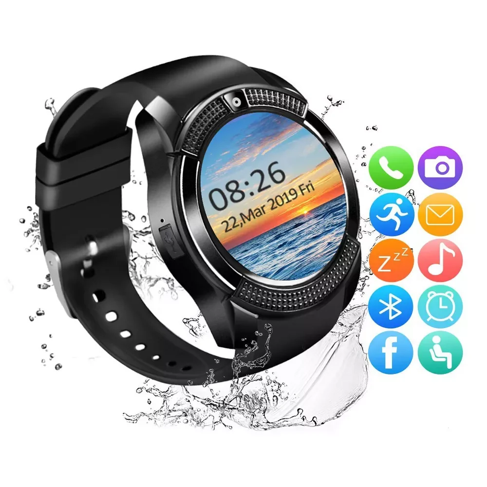 

Men Smart Watch Men Women Bluetooth-compatible touch SIM card slot Watch Screen Android Fashion Sports Smartwatch With Camera