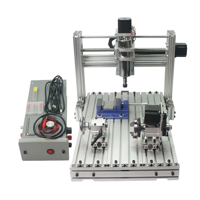 

DIY cnc lathe 3040 machine 4 axis spindle for metal wood carving machine