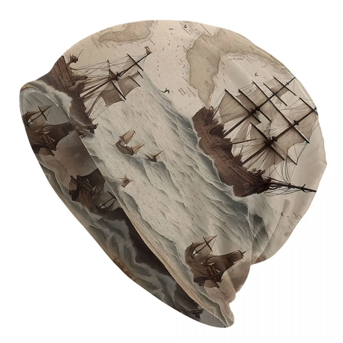 Seafaring осенние женские тонкие облегающие шапки двойные использованные