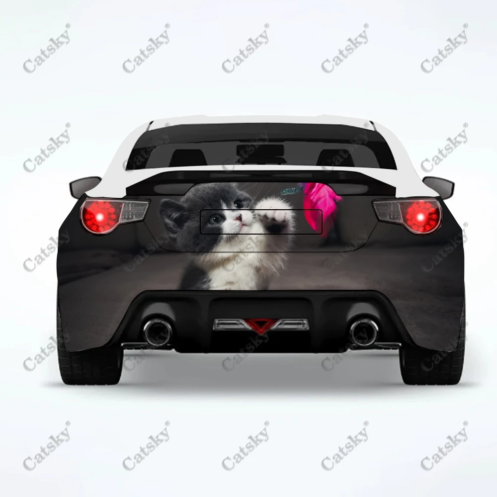 

Animal cat cute Car stickers truck rear tail modification painting suitable for truck pain packaging accessories decals