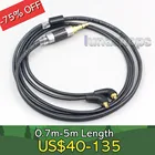 2.5mm 4.4mm XLR 3.5mm Black 99% Pure PCOCC Earphone Cable For Etymotic ER4SR ER4XR ER3XR ER3SE ER2XR ER2SE LN007087