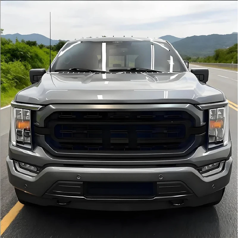 Фото Решетка радиатора XTL Style Carbonized Gray M7 для F-150 2021-2023 №5