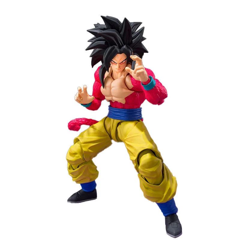 Оригинальная фигурка в наличии Dragon Ball Bandai DBZ Super SSJ4 Goku героя аниме фигурки игрушки