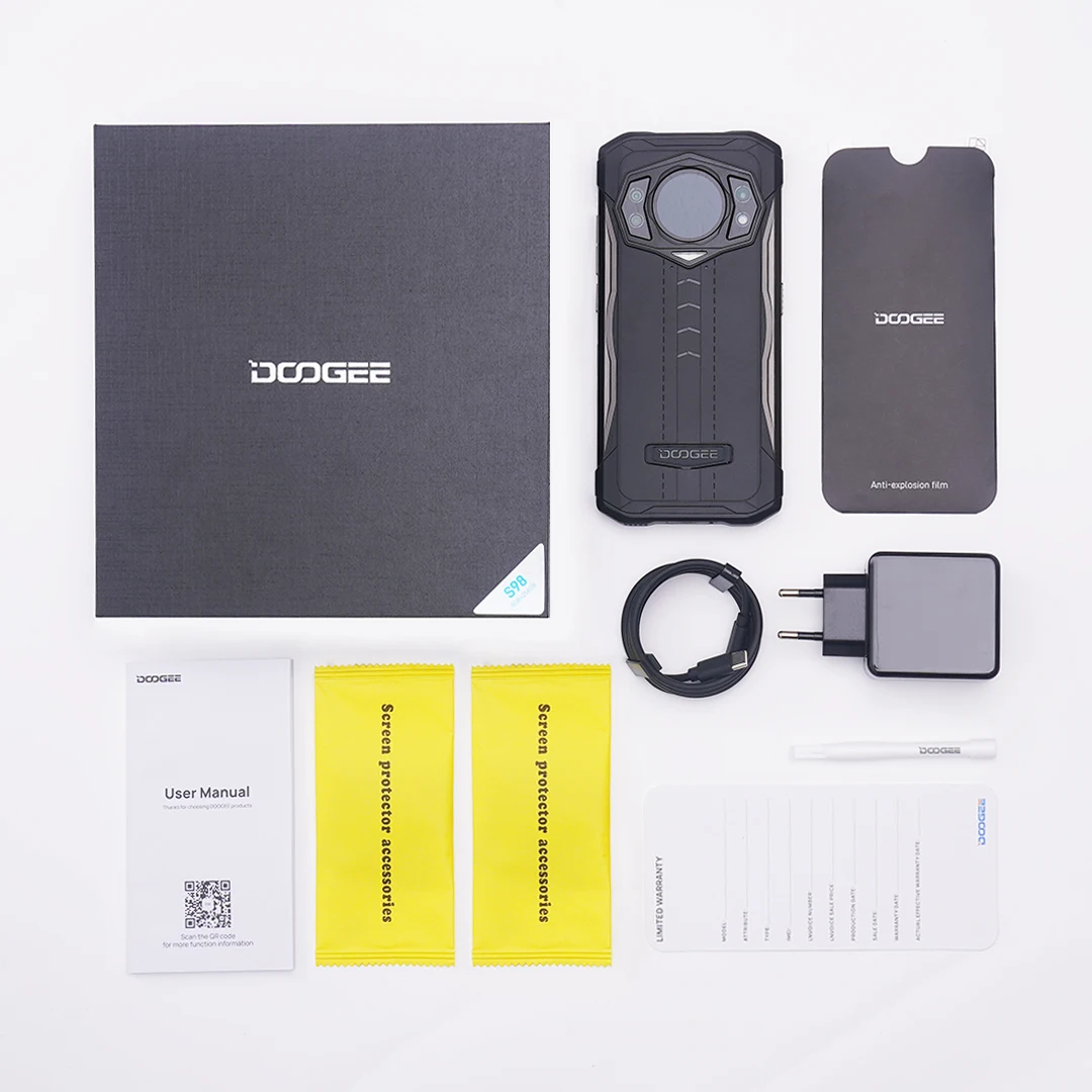 Смартфон DOOGEE S98 8 ГБ 256 G96 Восьмиядерный 6 3-дюймовый 64-мегапиксельная камера 6000 мАч