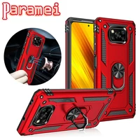shockproof ring case for xiaomi poco x3 x3gt x3pro x3nfc anti drop bracket phone case back cover for poco m4pro m3pro f3 f2pro