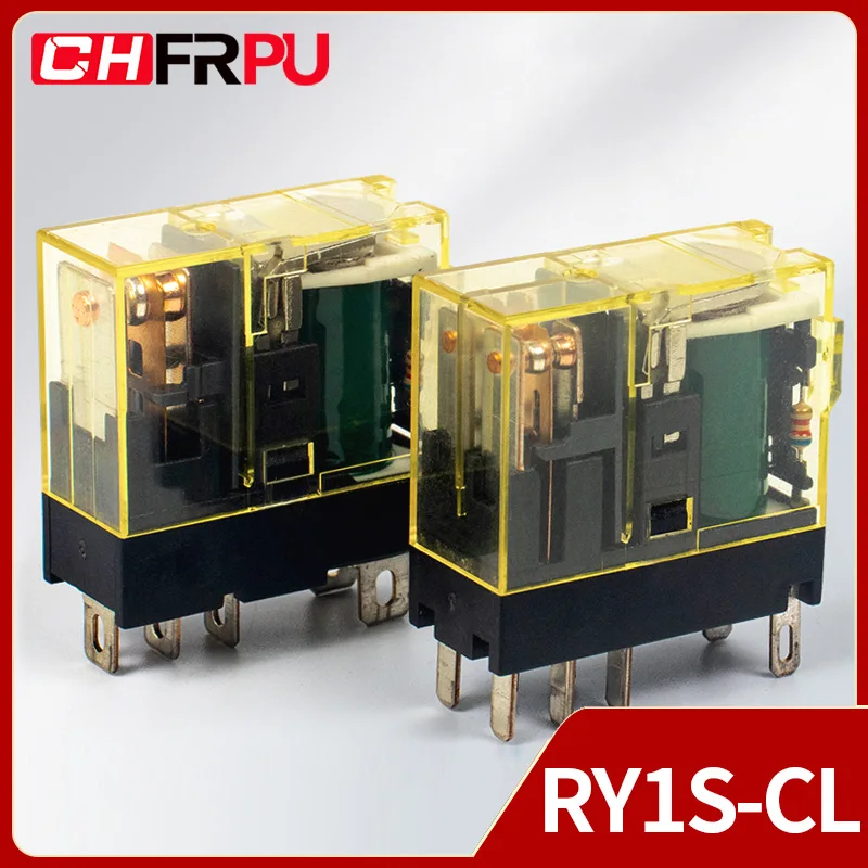 Фото Миниатюрное реле RY RY1SRY2S-CL, промежуточное реле 1NO1NC 2NO2NC 5/8PIN 24V DC220V, импульсное реле общего назначения, 1 шт. №1