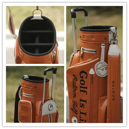 

도매할 수 있다 골프 장비 2023 New High Quality Golf Bag Fashionable Pulley Rod Ultra Light PU Waterproof GOLF One Ball Two Hat Golf Bag