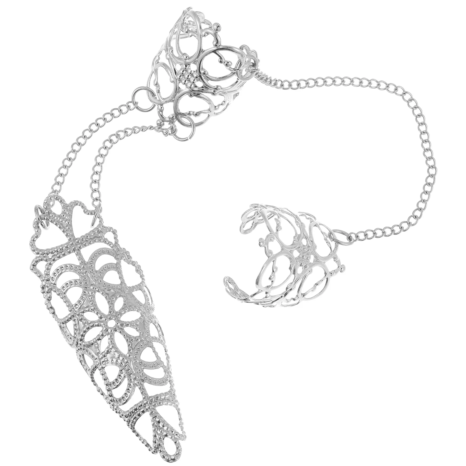 

Chain Finger Ring Women Open Ring Nail Claw Ring Decoration Ring Jewelry for Teen Girls