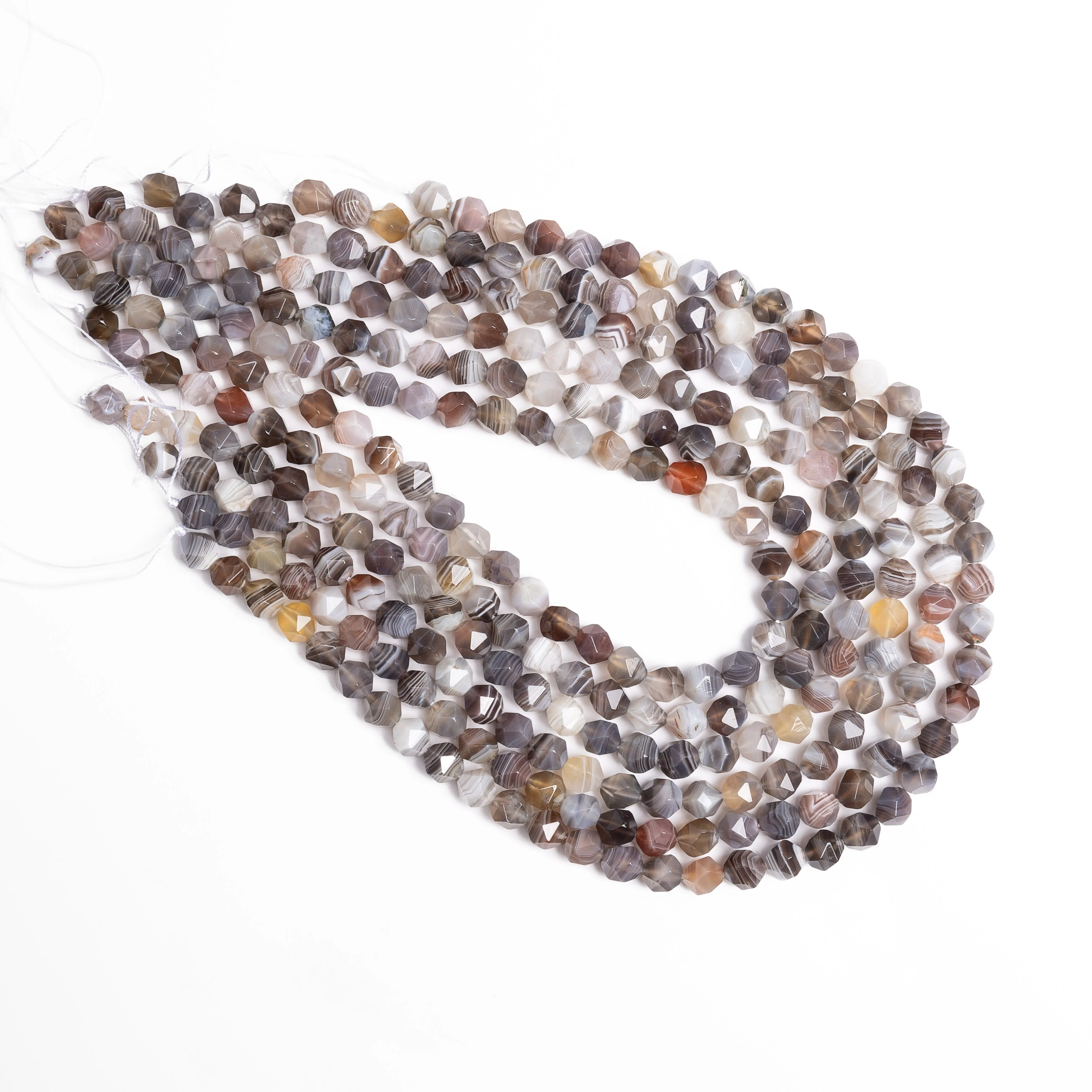 Натуральный огранка в виде звезды граненые разноцветные бусины из ботсванского