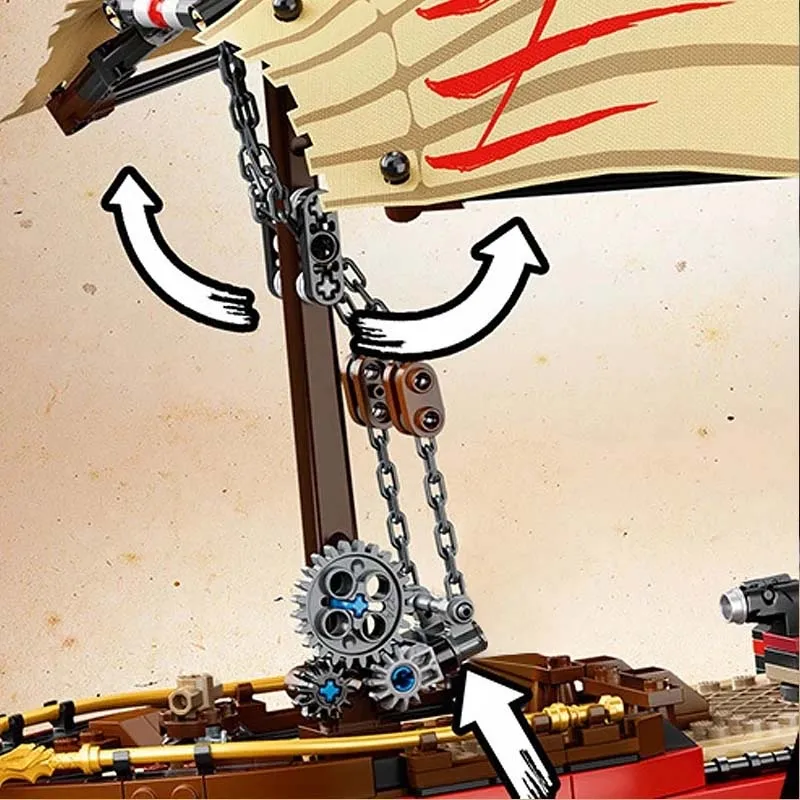 71705 совместимый конструктор Destiny Bounty Ship корабль-дракон монастырь игрушки для