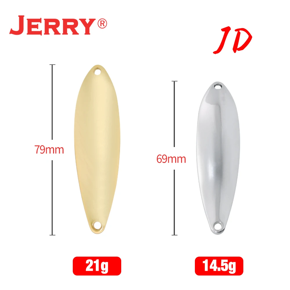 Фото Jerry JD 14,5 г 21 г Неокрашенная лососевая щука, рыболовная ложка, латунная литая рыболовная приманка, искусственная приманка для Steelhead Zander №2