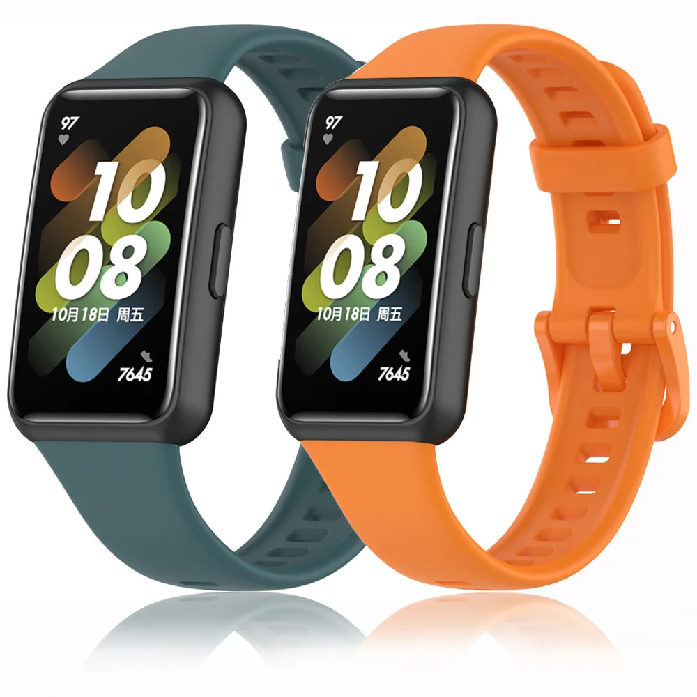 

Silicone Watch Strap For Huawei Band 7 Smart watchband Replacement loop Wristband correa bracelet for Huawei Band 7 Accessories