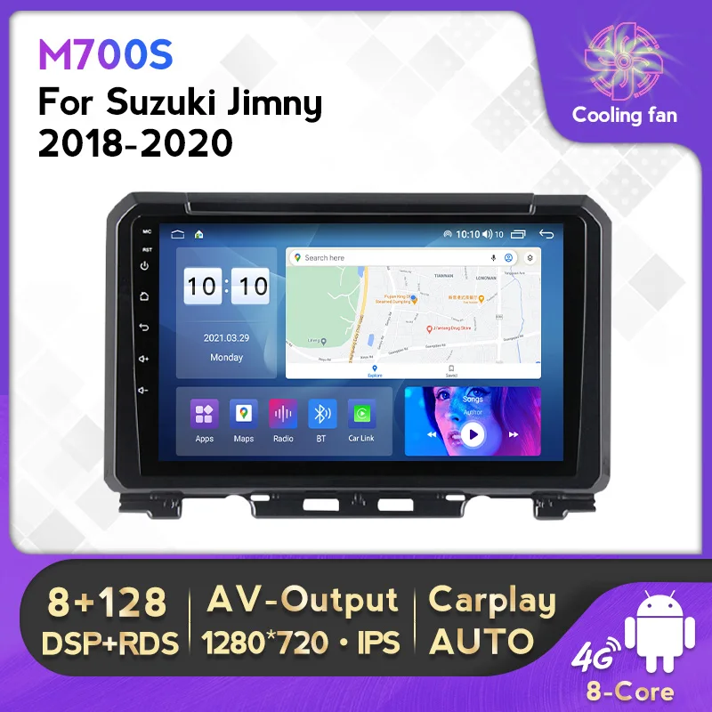 

Android 12.0 RDS DSP IPS Car Radio Multimedia Player For Suzuki Jimny 2018-2020 GPS Navigation lntelligent System Carplay Auto