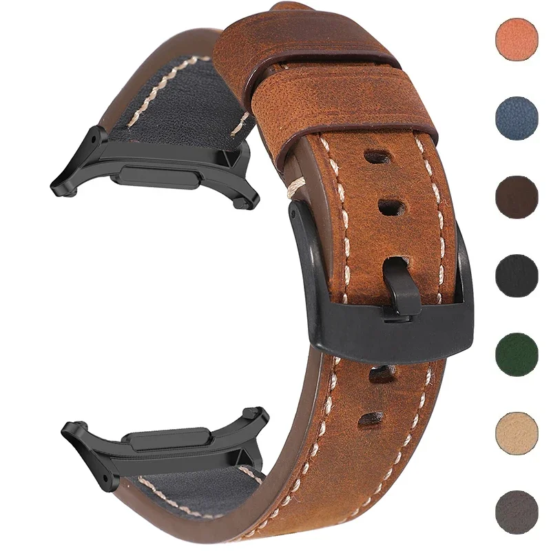Кожаный ремешок для смарт-часов Samsung Galaxy Watch 7 Ultra 47 мм
