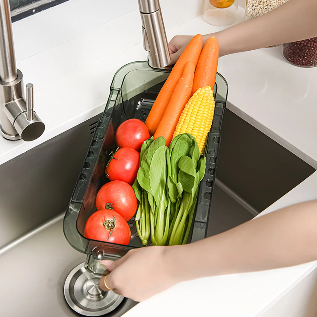 

Кухонная сливная корзина, органический сливной органайзер для овощей и фруктов, корзины, полый сливной держатель, белая сливная корзина