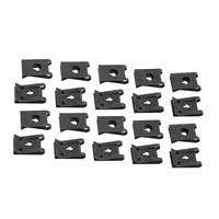 car fastener clip automobile engine fender bumper guard u type screw base clips nut mounting fastener clamp clips 3mm hole