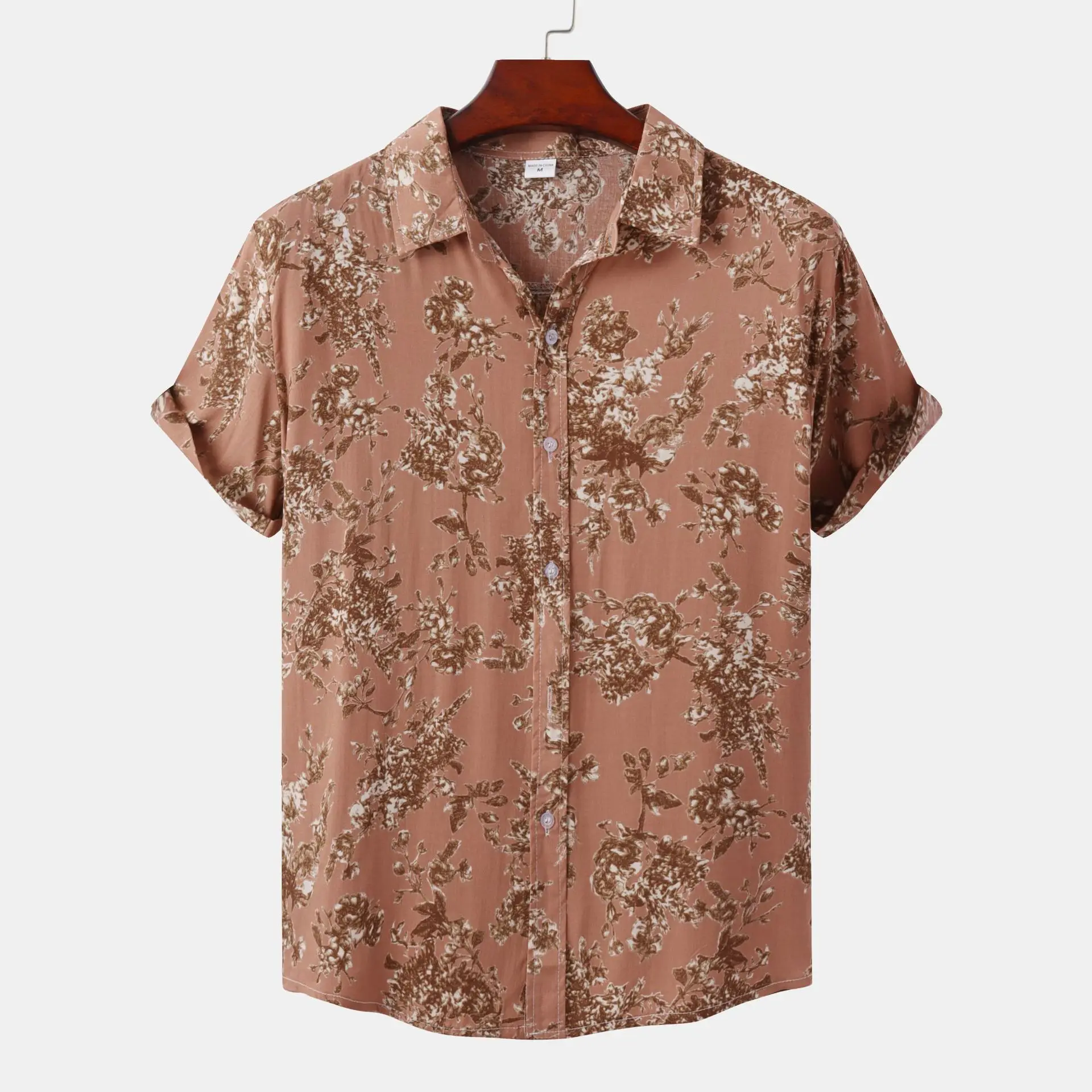 Men'S Shirt Floral 3d Print Undies Hawaiian Shirts Casual Short Sleeved Oversized Blouse Streetwear Tees Top Summer Men Clothing