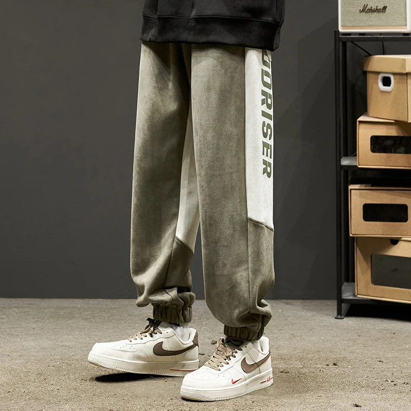 Модные брендовые повседневные брюки для мальчиков зимняя японская мода модные